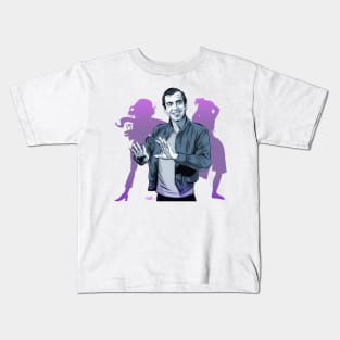 Roger Vadim - An illustration by Paul Cemmick Kids T-Shirt